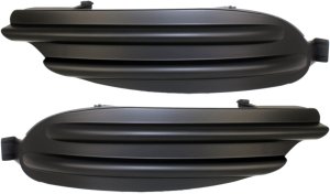Pair/Set - Front Fog Light Cover for Toyota Camry 2002-2006, Right (Passenger) and Left (Driver) Sides, Black Replacement Set