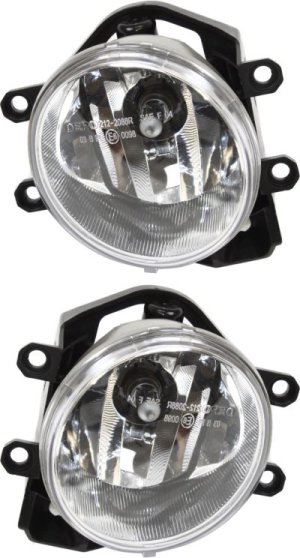 Front Fog Light Assembly for 2014-2020 Toyota 4Runner, 2012-2014 Toyota Prius, 2013-2015 Lexus ES350, Right (Passenger) and Left (Driver), Halogen Replacement Pair/Set