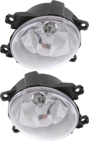 Front Fog Light Assembly for Toyota RAV4 2013-2015, Right (Passenger) and Left (Driver), Halogen, with Type A Fog Lights, Replacement Pair/Set