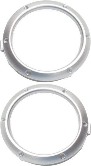 Front Fog Light Molding for Toyota Highlander 2004-2007 Right (Passenger) and Left (Driver), Painted Silver Replacement Set