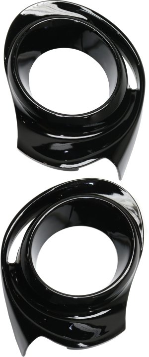 Front Fog Light Molding Pair/Set for 2015-2016 Toyota Prius C, Right (Passenger) and Left (Driver), Paint to Match Replacement