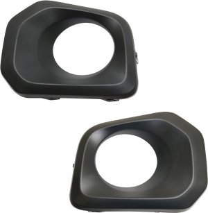Front Fog Light Molding Pair/Set for 2016-2023 Toyota Tacoma, Right (Passenger) and Left (Driver) Side, Textured Replacement