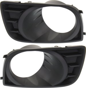 Pair/Set - Front Fog Light Molding for Toyota Sequoia 2008-2017, Right (Passenger) and Left (Driver), Paint to Match, Replacement