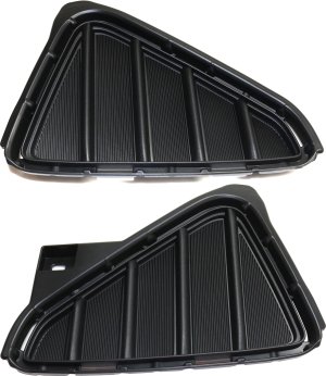 Front Fog Light Cover for Toyota RAV4 2016-2018, Right (Passenger) and Left (Driver), Textured Black Replacement Pair/Set