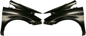Front Fender Pair/Set for Toyota Prius/Prius Plug-In 2010-2015, Right (Passenger) & Left (Driver), Primed (Ready to Paint), Steel Replacement