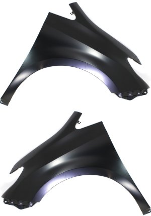 Front Fender for Toyota Sienna 2011-2020, Right (Passenger) and Left (Driver), Primed (Ready to Paint), without Antenna Hole, Replacement Pair/Set