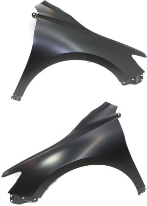 Front Fender Pair/Set for 2015-2017 Toyota Camry, Right (Passenger) and Left (Driver), Primed (Ready to Paint), Steel Replacement