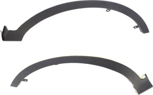 Front Wheel Opening Molding Assembly Pair/Set for Toyota RAV4 2013-2015, Right (Passenger) and Left (Driver), Textured, North America Built, Replacement