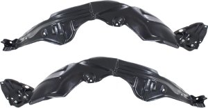 Front Fender Liner Pair/Set for 2012-2014 Toyota Prius C, Right (Passenger) and Left (Driver) Replacement