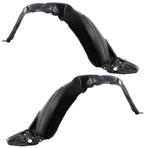 Front Fender Liner Type 2 Pair/Set for 2012-2014 Toyota Prius C, Includes Right (Passenger) and Left (Driver) Sides, Replacement