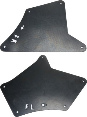 Front Fender Liner Right (Passenger) and Left (Driver) with Front Apron Seal for Toyota 4Runner 2003-2023, FJ Cruiser 2007-2014, Pair/Set of 2, Replacement