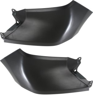 Front Fender Filler Pair/Set for Toyota Tundra 2014-2021, Right (Passenger) and Left (Driver), Painted Black, Plastic Replacement