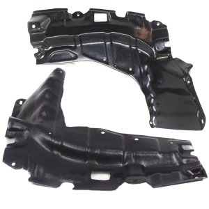Engine Splash Shield Pair/Set for Scion Echo 2000-2005, xA, xB 2004-2006, Under Cover, Right (Passenger) and Left (Driver) Side, Replacement