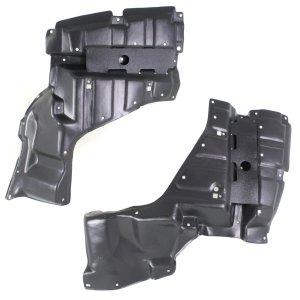 Engine Splash Shield Pair/Set for 2004-2009 Toyota Prius, Under Cover, Right (Passenger) and Left (Driver) Replacement