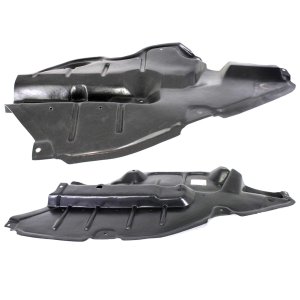 Engine Splash Shield Pair/Set for Toyota Venza 2009-2016, Includes Right (Passenger) and Left (Driver) Shields, Replacement