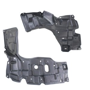 Engine Splash Shield Set for Scion xD (2012-2014) and Toyota Yaris (2011-2014), Set of 2 Replacement