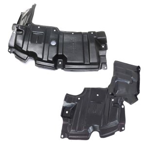 Engine Splash Shield Pair/Set for Toyota Prius C (2012-2015), Under Cover, Right (Passenger) and Left (Driver) Side, Replacement