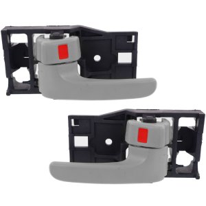 Front and Rear Interior Door Handle Pair/Set for Toyota Avalon 2000-2004/Sequoia 2001-2007, Right (Passenger) and Left (Driver), Gray, Replacement
