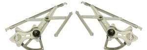 Front Window Regulator Pair/Set for 2002-2006 Toyota Camry, Right (Passenger) and Left (Driver), Power without Motor, USA Built, Replacement