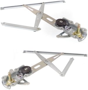 Front Window Regulator Pair/Set for Toyota Yaris 2007-2012, Right (Passenger) and Left (Driver) Replacement