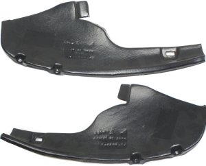 Rear Fender Liner Pair/Set for 2009-2011 Toyota Yaris Hatchback, Right (Passenger) and Left (Driver), Bumper Seal Replacement