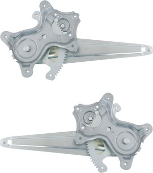 Rear Window Regulator Pair/Set for Toyota Camry 2012-2017, Right (Passenger) and Left (Driver) Side, Replacement