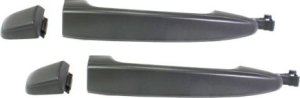 Rear Exterior Door Handle and Cover Pair/Set for 2004-2010 Toyota Sienna, Right (Passenger) and Left (Driver), Sliding, Primed (Ready to Paint) Replacement
