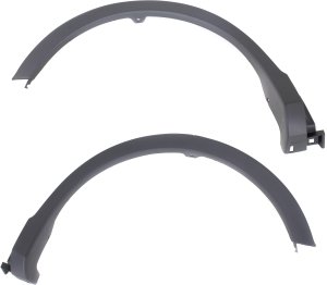 Pair/Set - Rear Wheel Opening Molding Assembly for Toyota RAV4 2013-2015, Right (Passenger) and Left (Driver), Textured, Replacement Set