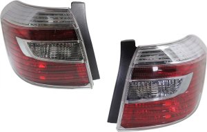 Tail Light Pair/Set for 2008-2010 Toyota Highlander, Right (Passenger) and Left (Driver) Side Replacement