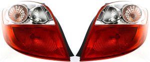 Tail Light Assembly for 2009-2014 Toyota Matrix, Halogen, Pair/Set of 2, Right (Passenger) and Left (Driver), Replacement