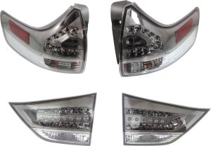 Tail Light Assembly for Toyota Sienna 2011-2020, Right (Passenger) & Left (Driver), Inner & Outer, SE Model Replacement