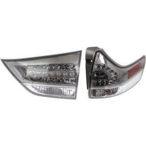 Tail Light Assembly for 2011-2020 Toyota Sienna, Right (Passenger) Outer, Halogen, Set of 2 Replacement