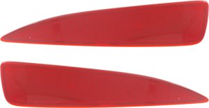 Rear Bumper Reflector Light for Toyota Yaris 2012-2014, Right (Passenger) and Left (Driver), Fits CE/L/LE Models, Replacement Pair/Set
