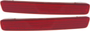 Rear Bumper Reflector Light Pair/Set for Toyota Prius C 2018-2019, Prius V 2012-2018, Left (Driver) and Right (Passenger) Side Replacement