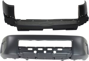 Front and Rear Bumper Cover Set for Toyota FJ Cruiser 2007-2010, Textured Replacement