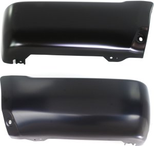 Rear Bumper End Pair/Set for 1999-2002 Toyota 4Runner, Right (Passenger) and Left (Driver) Outer, Paint to Match, Steel, without Fender Flares, Base/SR5 Models Replacement