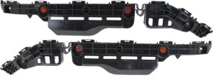 Rear Bumper Support Pair/Set for Toyota Highlander 2014-2019, Right (Passenger) and Left (Driver) Side, Plastic Material, Replacement