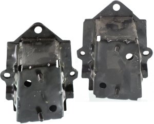 Rear Bumper Bracket Pair/Set for Toyota Yaris 2007-2012, Right (Passenger) and Left (Driver) Replacement