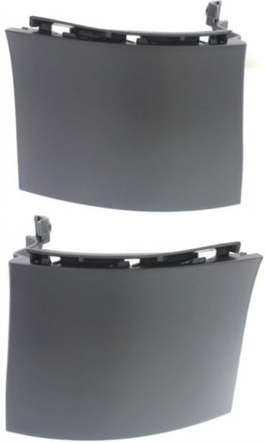Rear Bumper Filler Side Cover Pair/Set for Toyota Sienna 2011-2020, Right (Passenger) and Left (Driver), Textured Black Replacement