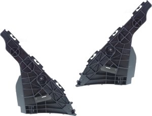 Rear Bumper Bracket Pair/Set for Toyota Yaris 2007-2012, Right (Passenger) and Left (Driver) Side Replacement