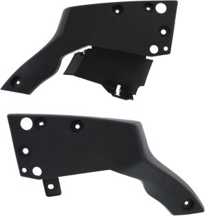 Pair/Set - Rear Lower Valance for Toyota Prius 2010-2015, Plug-in 2012-2015, Right (Passenger) and Left (Driver) Lower Side Spoilers Set, 2-Piece Textured Side Spoiler Replacement