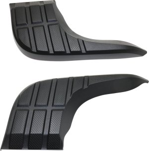 Bumper Step Pad Pair/Set for Toyota Tundra 2014-2021, Outer, Right (Passenger) And Left (Driver), Resin/Steel Replacement