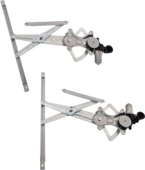Pair/Set - Front Window Regulator for Toyota Avalon 2005-2012, Right (Passenger) and Left (Driver), Power, with Motor, Replacement Set