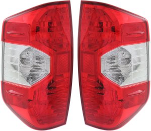 Pair/Set - Tail Light Assembly for 2014-2021 Toyota Tundra, Right (Passenger) and Left (Driver) Side Replacement