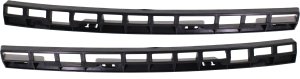 Front Bumper Bracket Pair/Set for 2012-2015 Volkswagen Passat, Right (Passenger) and Left (Driver) Support Cover, Plastic, Replacement