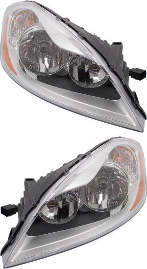 Headlight Assembly for Volvo XC60 2010-2013, Halogen, Right (Passenger) and Left (Driver) Replacement Pair/Set