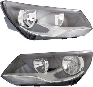 Headlight Pair/Set for Volkswagen Tiguan 2012-2017/Tiguan Limited 2017-2018, Right (Passenger) and Left (Driver) Replacement