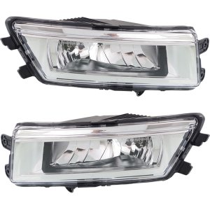 Front Fog Light Assembly for Volkswagen Passat 2012-2015, Right (Passenger) and Left (Driver), Halogen, Replacement Pair/Set