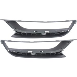 Front Fog Light Molding Pair/Set for Volkswagen Passat 2012-2015, Right (Passenger) and Left (Driver), Paint to Match, USA Built, Replacement