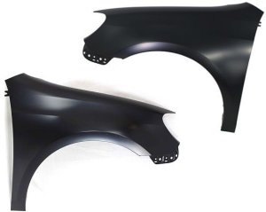 Front Fender Pair/Set for 2010-2014 Volkswagen Golf/GTI, Right (Passenger) and Left (Driver), Primed (Ready to Paint) Replacement